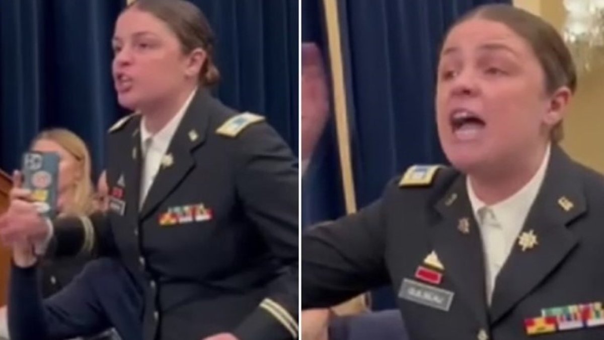 ABD'li askerden Kongre'de 'Gazze' protestosu: İsrail, çocukları diri diri yakıyor