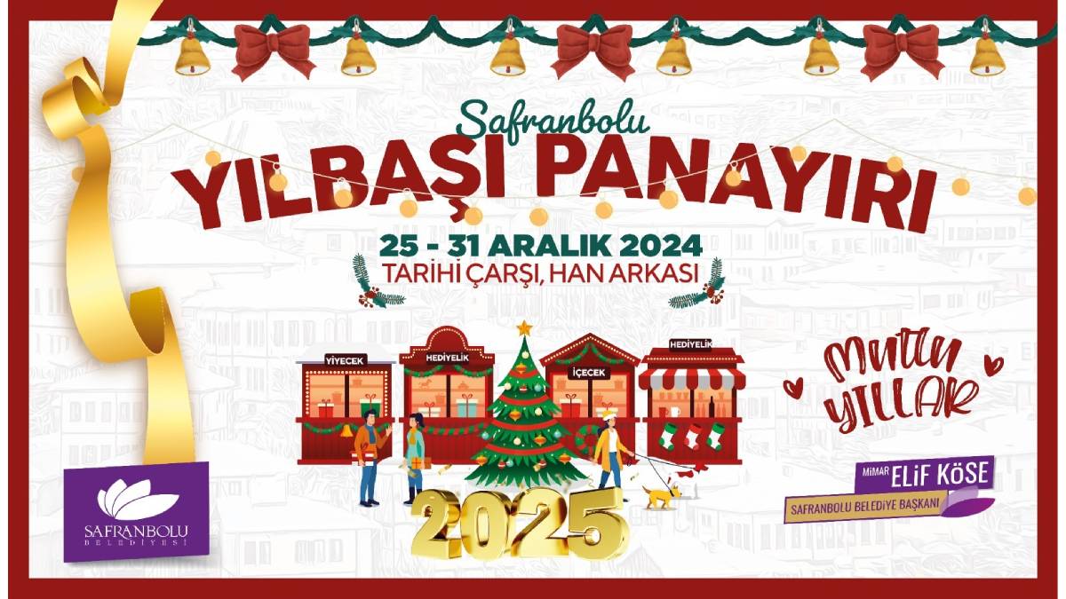 Safranbolu’da yılbaşı rüzgârı: Tarihi Çarşı’da 7 gün sürecek 2. Yılbaşı Panayırı başlıyor!