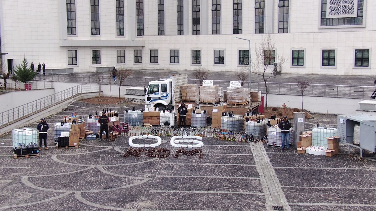 Ankara'da 40 milyon TL'lik sahte içki operasyonu