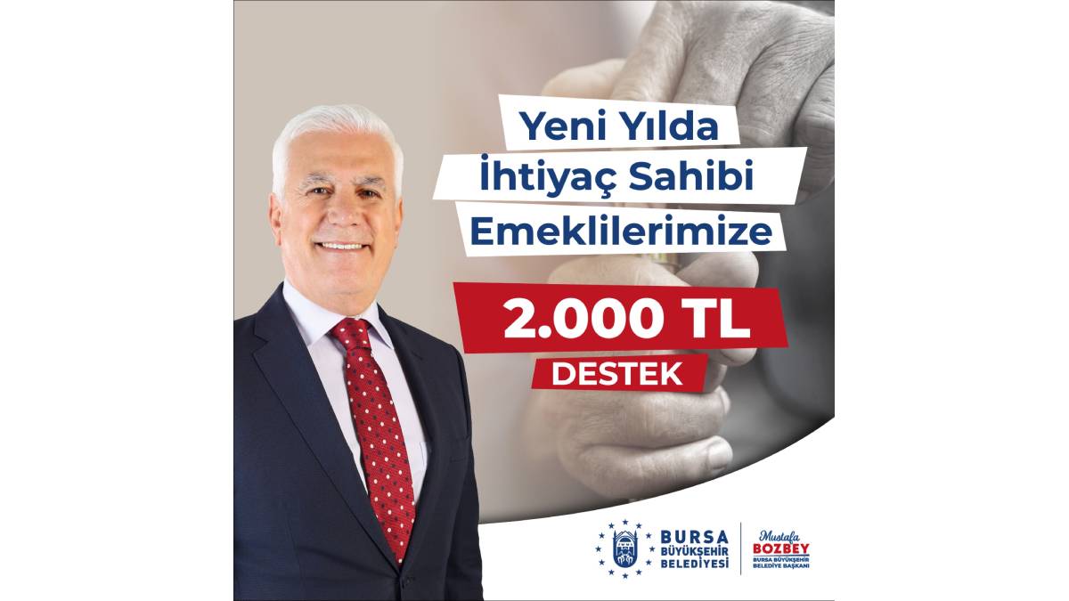 Başkan Bozbey’den emeklilere yeni yıl müjdesi