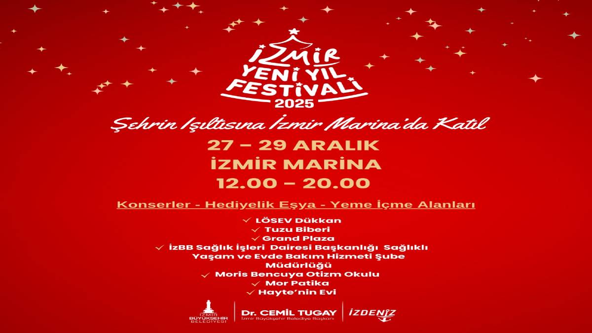 Yeni yıl heyecanı İzmir Marina’da