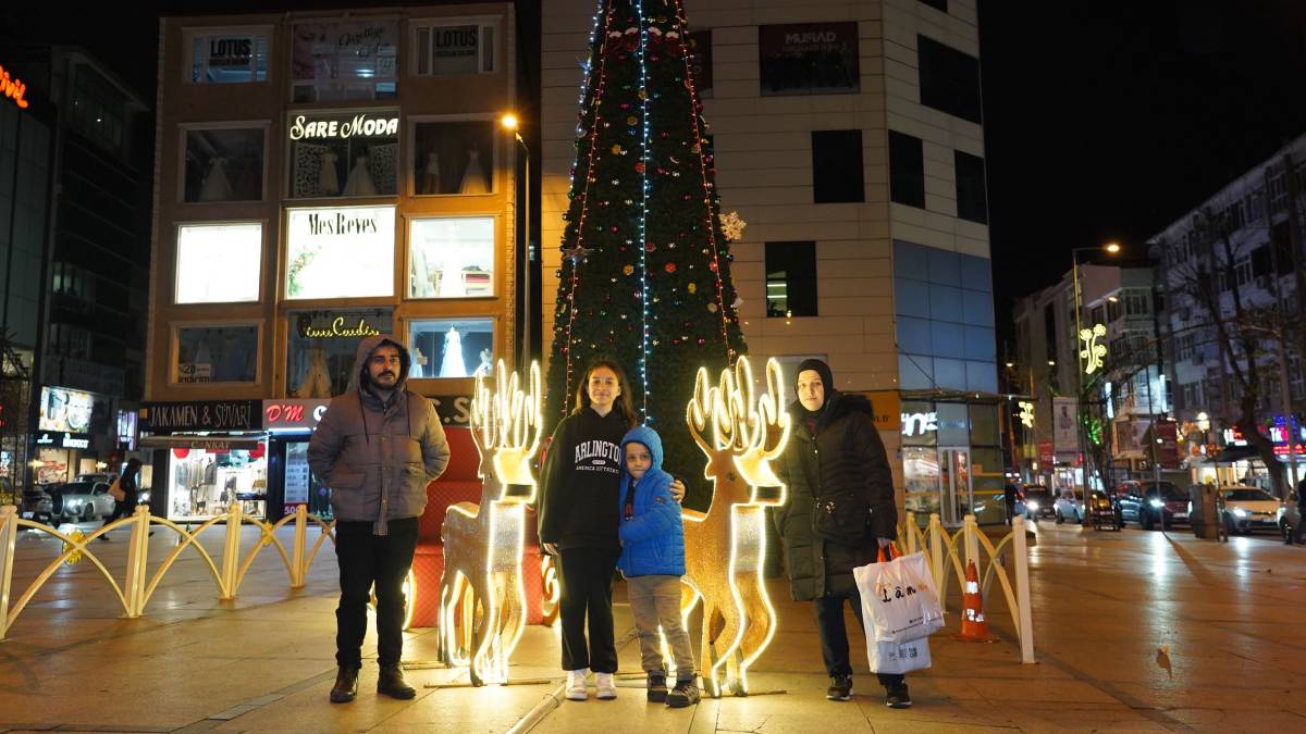 Çorlu, yeni yılı ışıltıyla karşılıyor