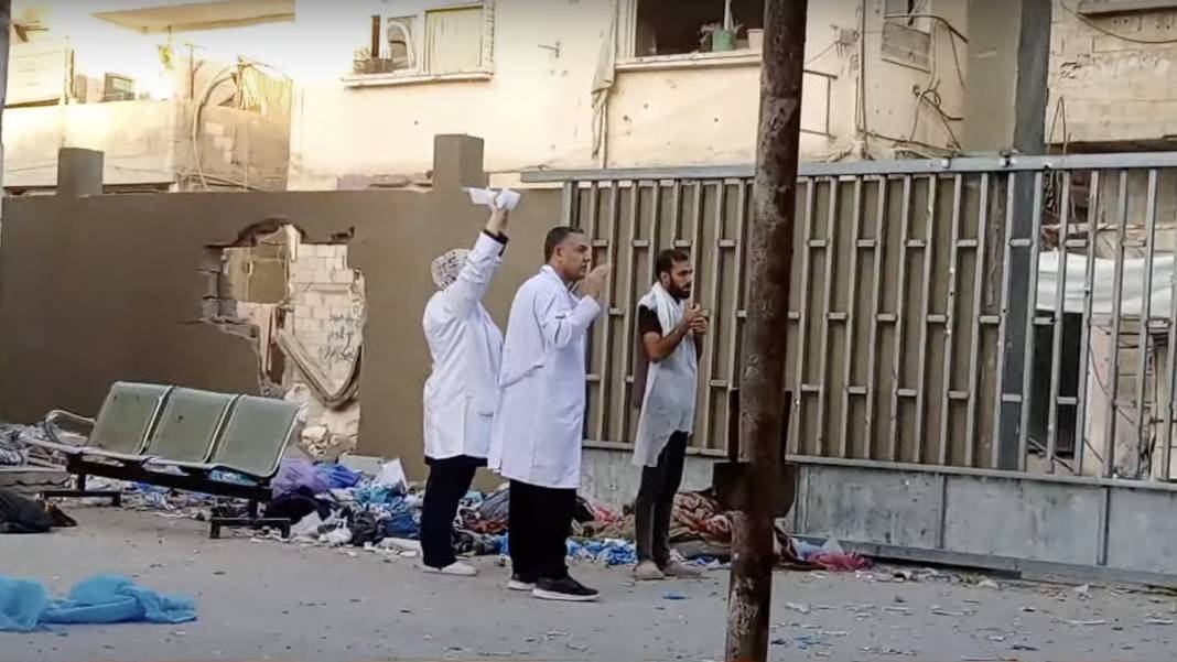 Kemal Advan Hastanesi Başhekimi Dr. Husam efsane bir direniş gösterdi... Hastaneyi bombalayan İsrail, Başhekimi Tutukladı