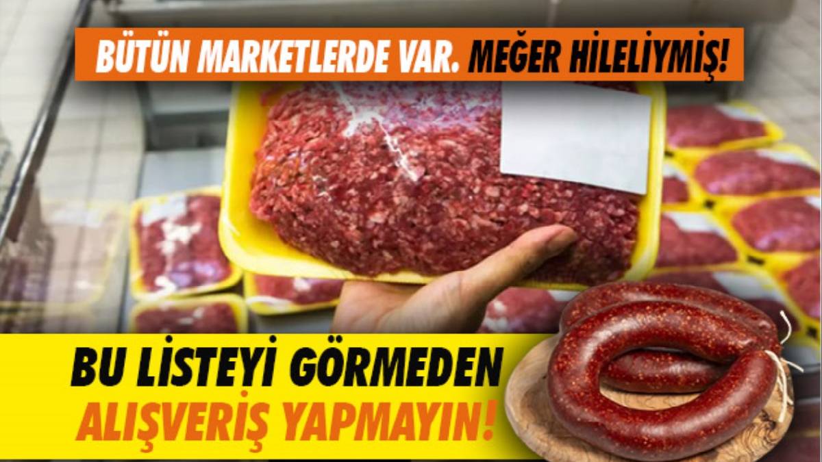 Sucuk ve kıyma yerine neler yedirmişler! Kıyma öyle bir şeye dönüşmüş ki gören inanamadı, alan anlamadı