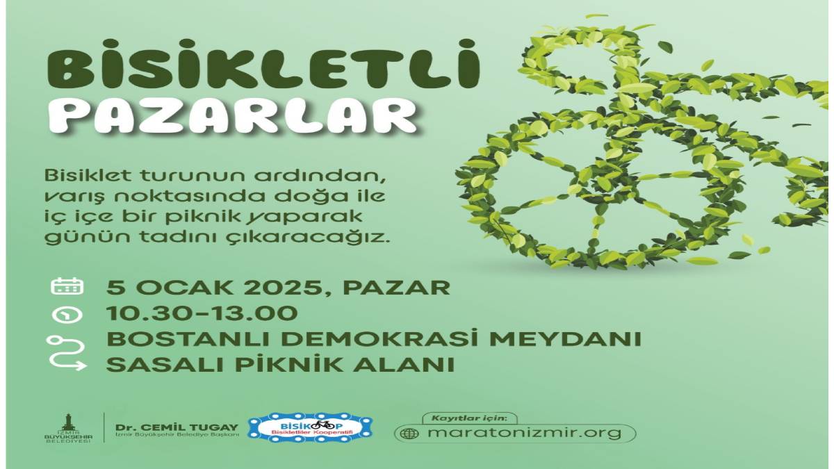 Bisikletle pazar keyfi başlıyor