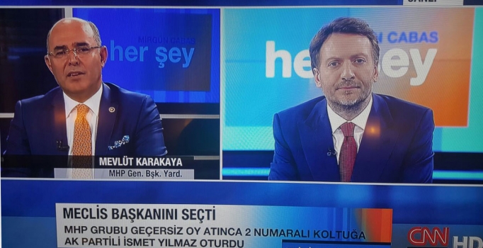 MHP'nin tavrından 
CNN Türk rahatsız oldu