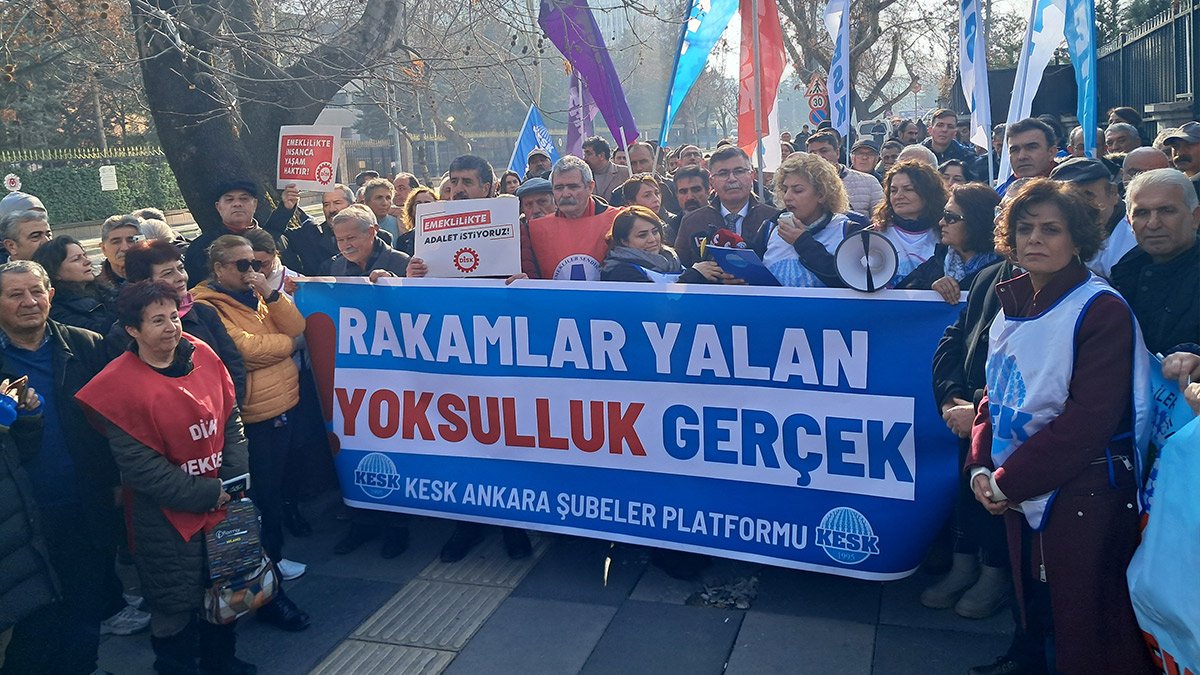 KESK'ten TÜİK önünde protesto: Rakamlar yalan yoksulluk gerçek