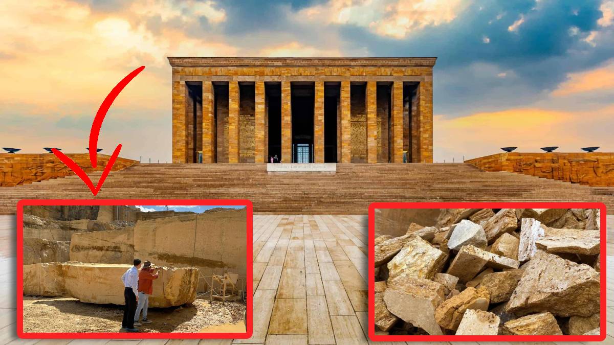 Anıtkabir’in sarı renginin kaynağı! O taşlar coğrafi işaretle tescillendi! Görenin aklına Anıtkabir geliyor