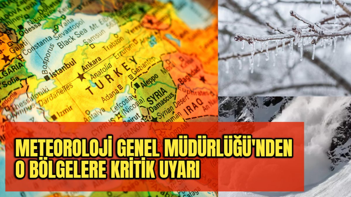 Son dakika... Meteoroloji Genel Müdürlüğü'nden o bölgelere kritik uyarı: Çığ, buzlanma ve don tehlikesine dikkat!