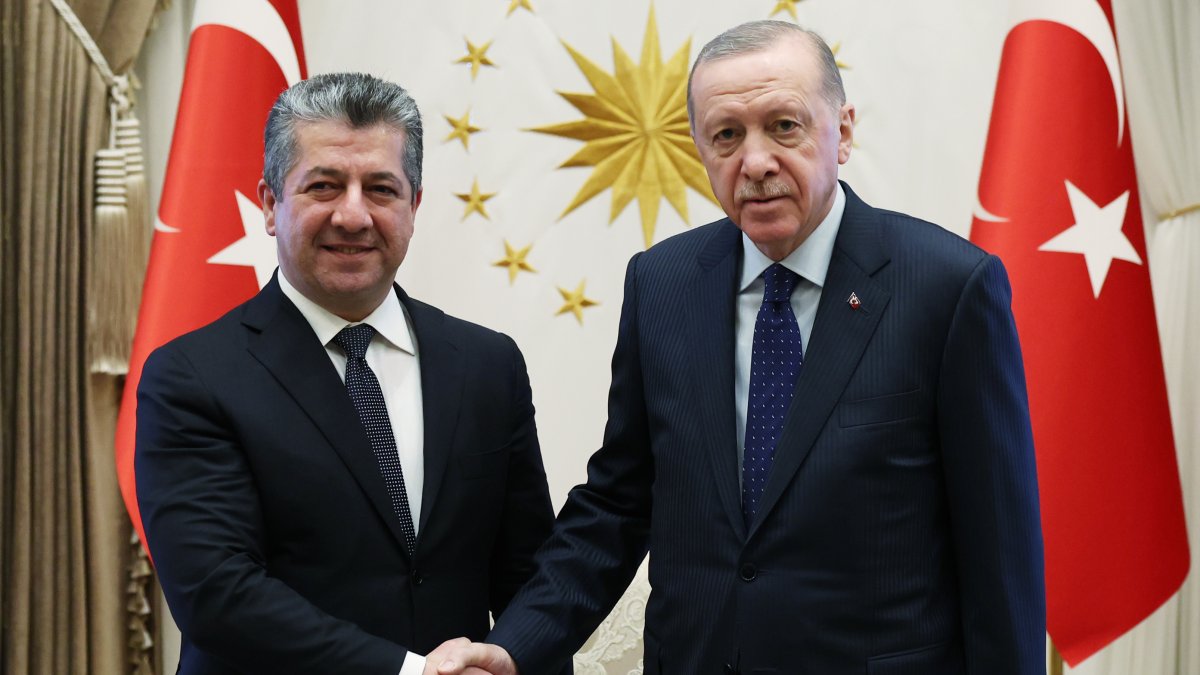 Erdoğan, IKBY Başkanı Barzani ile görüştü