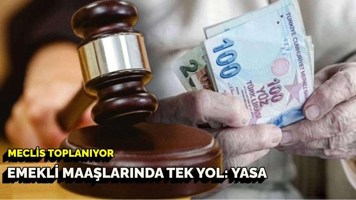 Emekli maaşlarına neşter vuracak tek yol: Yasa!  Asgari ücret seviyesinde emekli maaşı için Meclis toplanıyor!