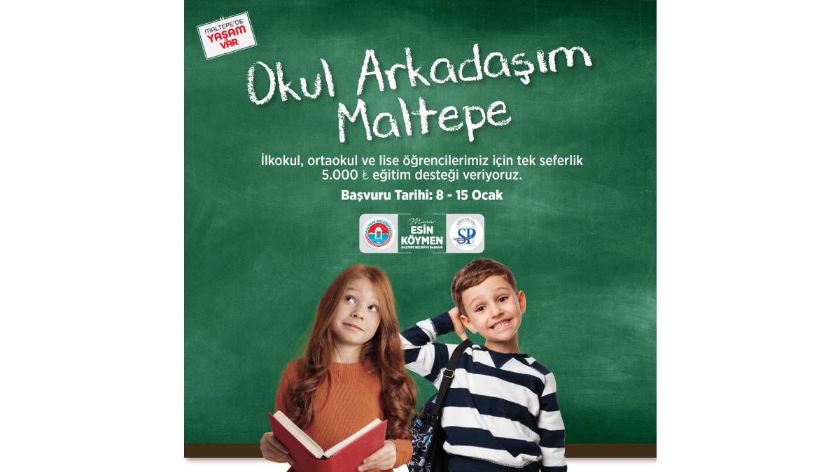 Maltepeli öğrencilere 5 bin TL eğitim desteği