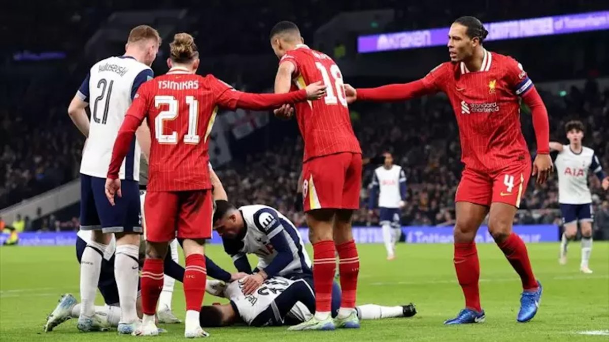 Tottenham - Liverpool maçında korkutan anlar: Bir anda yere yığıldı