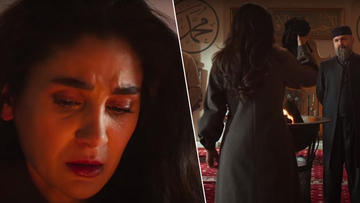 Kızıl Goncalar'da ses getiren sahne: Başörtüsünü yaktı