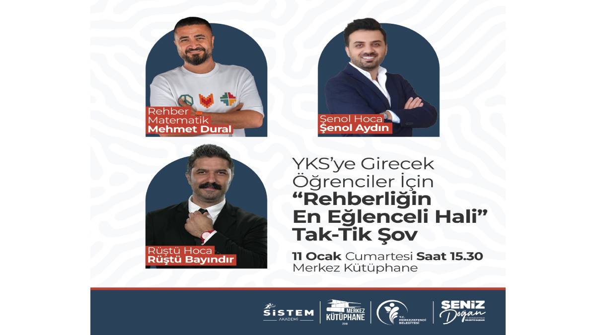 Merkezefendi Belediyesi'nden YKS adaylarına Tak-Tik Şov