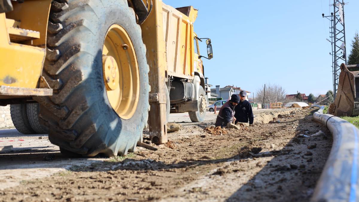 3,5 kilometrelik içme suyu hattı tamamlanıyor