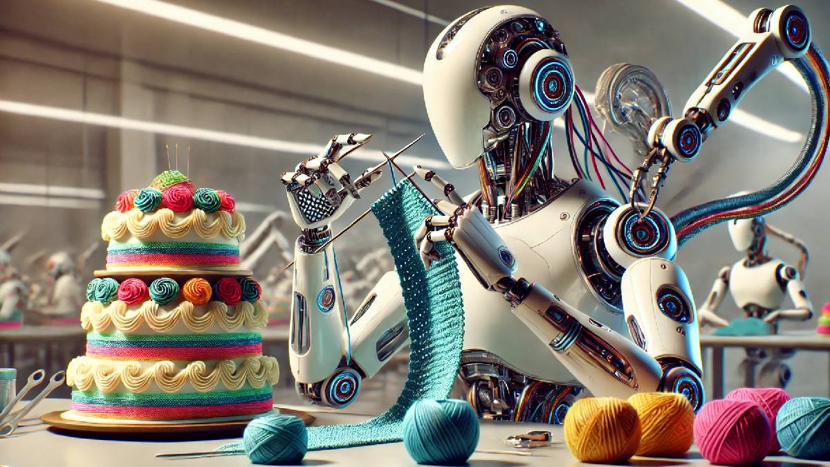 Bu robot örgü bile örüyor: Film değil gerçek