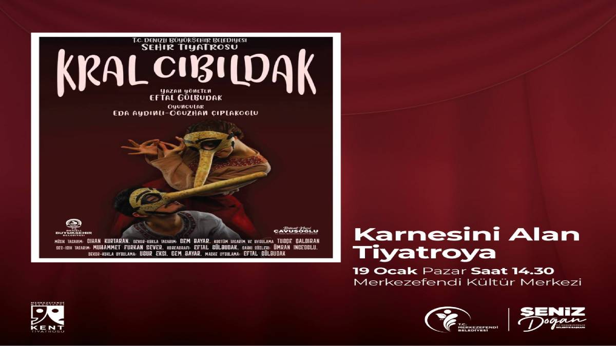 Merkezefendi’de karne alan öğrencilere eğlence dolu tiyatro oyunu