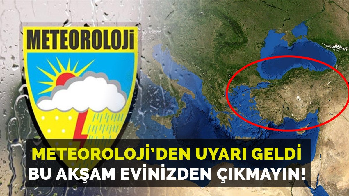 Bu akşam evinizden dışarı çıkmayın! Saat 20:00'de başlayacak sabaha kadar sürecek: Meteoroloji il il uyardı