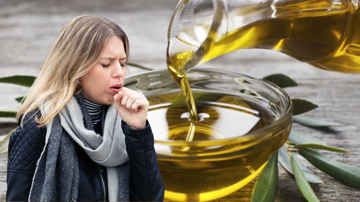 Kuru öksürüğün kökünü kazıyan formül! Zeytinyağı böyle kullanın, öksürükten eser bırakmıyor