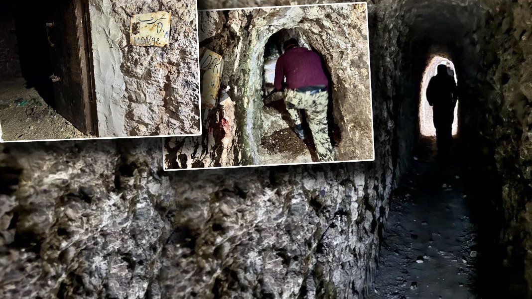 10 kilometrelik PKK/YPG terör tüneli! Kapıların ardında yataklı odalar