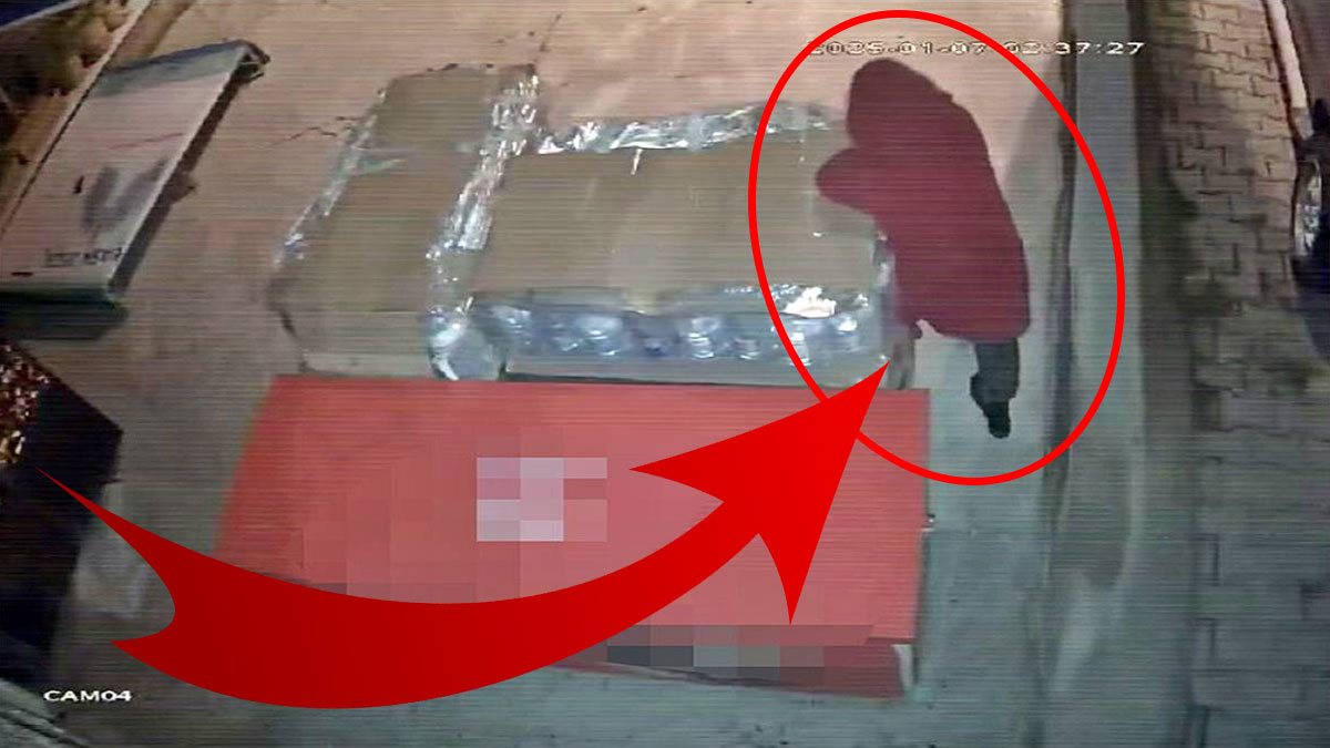 40 litrelik 8 şişe suyu tek başına çaldı! Market sahibi, hırsıza iş teklif etti
