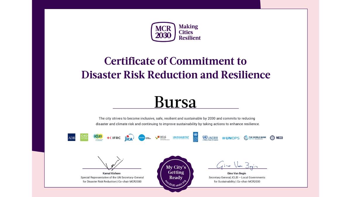 Bursa Büyükşehir’den ‘dirençli kent’ için uluslararası işbirliği