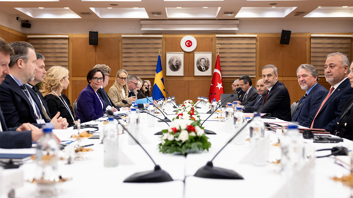 Fidan, İsveçli heyetle görüştü