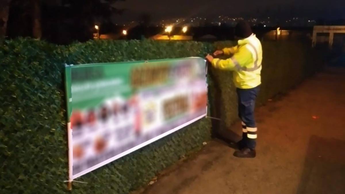 Bursa Büyükşehir’den izinsiz afişlere geçit yok