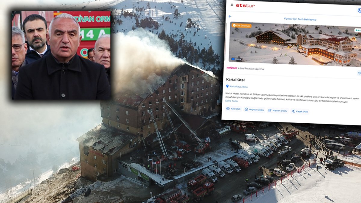 'Çok iyi' diyerek tanıtmaya devam ediyor: Yanan oteli Bakan’ın şirketi pazarlamış