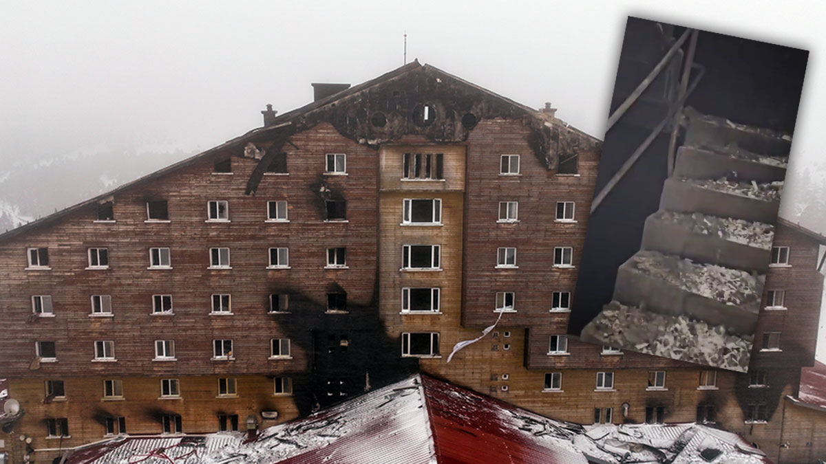 Kartalkaya’da yangın merdivenleri farkı: 5 otelden 4’ünde dış merdiven var