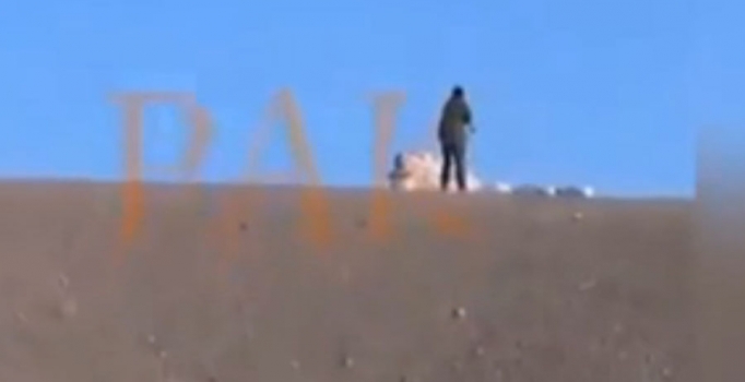 Peşmergenin IŞİD mayınına basma anı kamerada