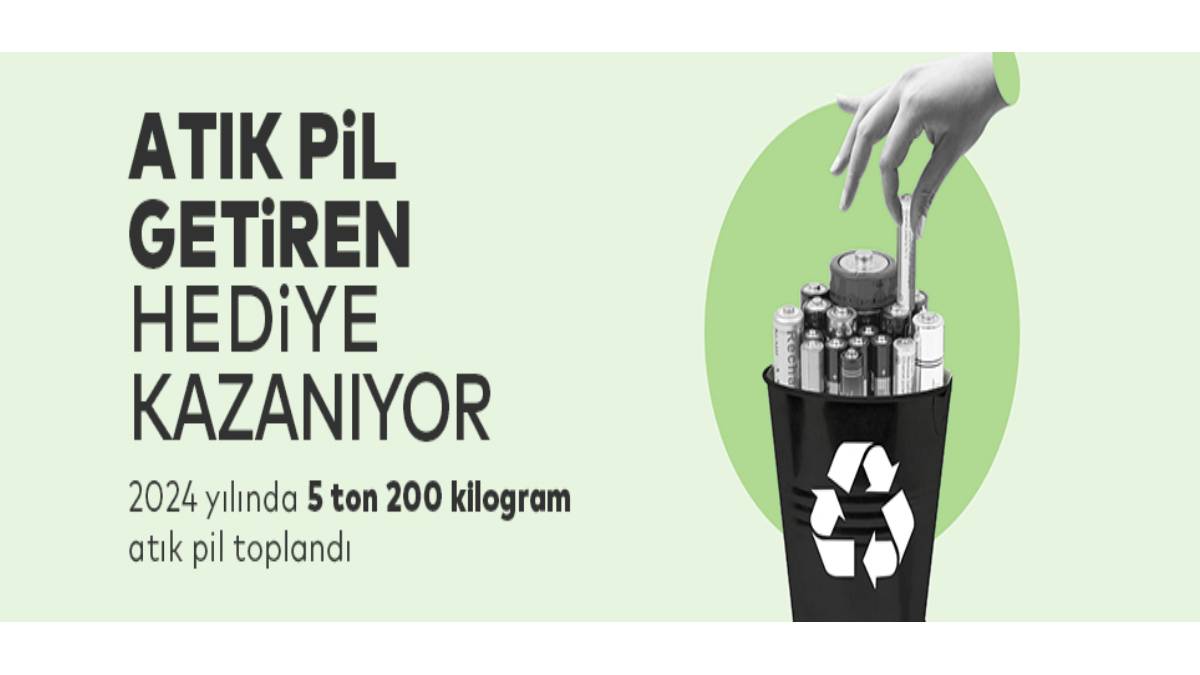 Ataşehirliler atık pilleri toplayıp hediyeler kazanıyorlar