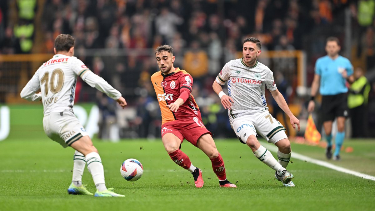 Aslan şampiyonluk yolunda yenilgisiz: Galatasaray, Konyaspor'u 1-0 mağlup etti