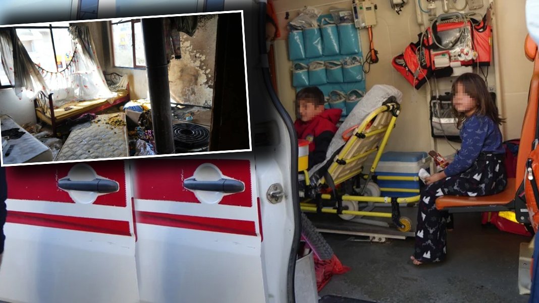 Yangından kurtarılan çocuk hastaneye giderken yürekleri sızlattı: Ama annemin parası yok