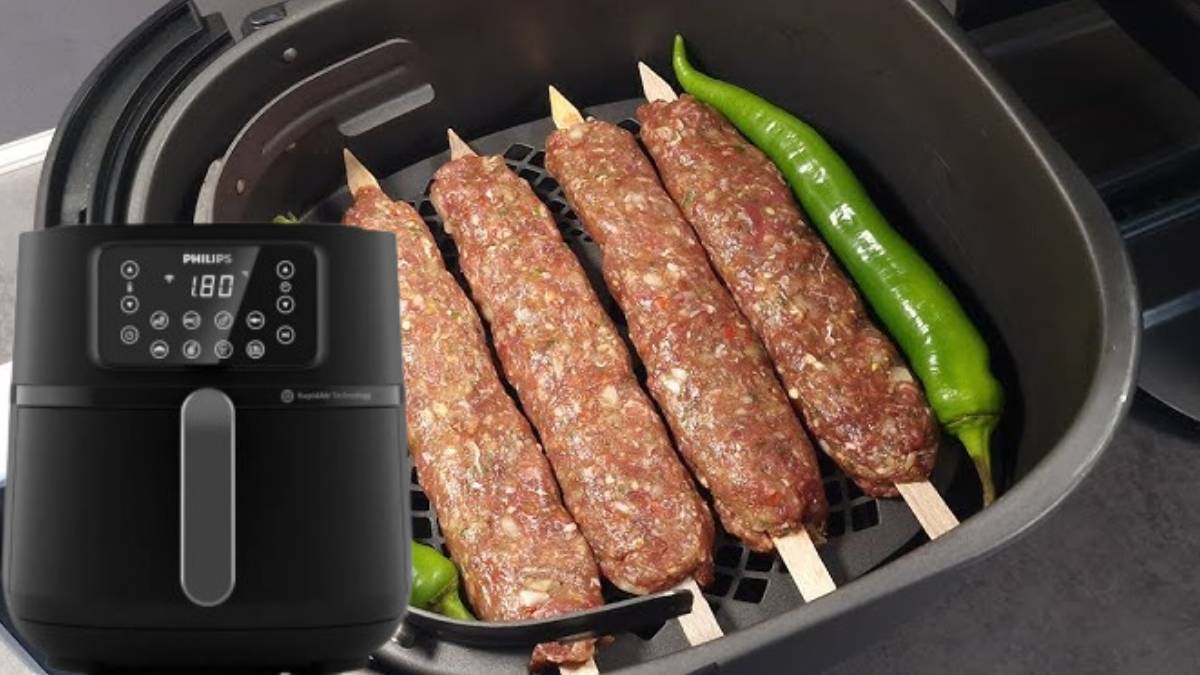 Airfryer'da kebapçe pişirdi, sosyal medyayı fethetti! "Bravo be Philips!" Sloganı viral oldu!