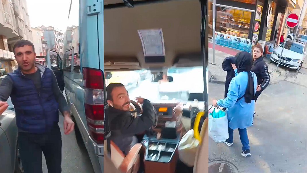 İki minibüs şoförü yarışınca hamile kadın isyan etti: Stres yüzünden doğuracağım