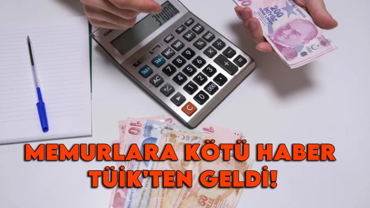 Enflasyon canavarı memur zammını ilk aydan yuttu: Memurlara kötü haber TÜİK'ten geldi