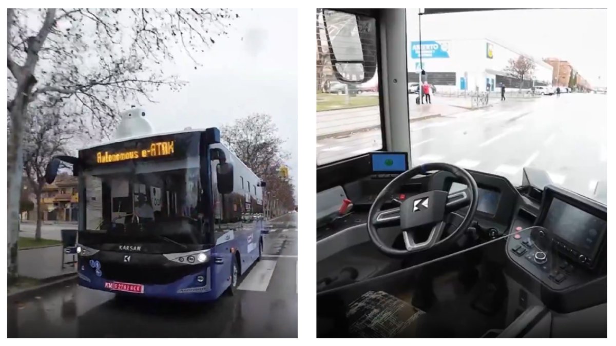 Türk mühendisliği İspanya'yı fethetti! Sürücüsüz otobüsümüz Madrid sokaklarında!