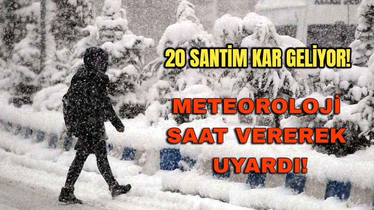 Kayseri, Sivas, Malatya, Bayburt, Nevşehirliler dikkat! 20 santim kar geliyor: Meteoroloji saat vererek uyardı