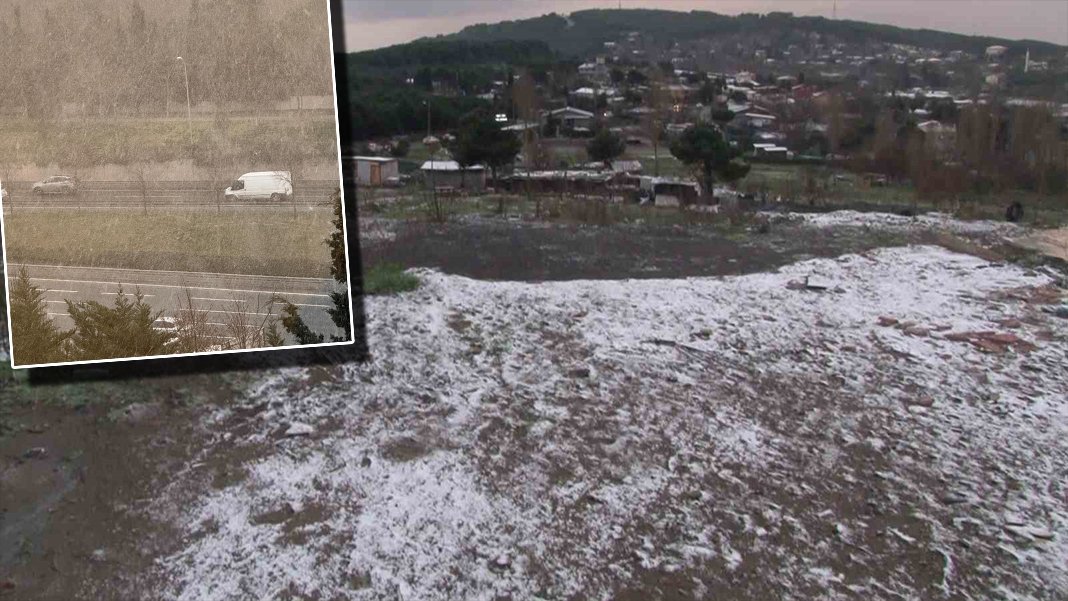 İstanbul'da beklenen kar başladı: Aydos Ormanı, Çekmeköy, Sarıyer, Levent ve Arnavutköy...