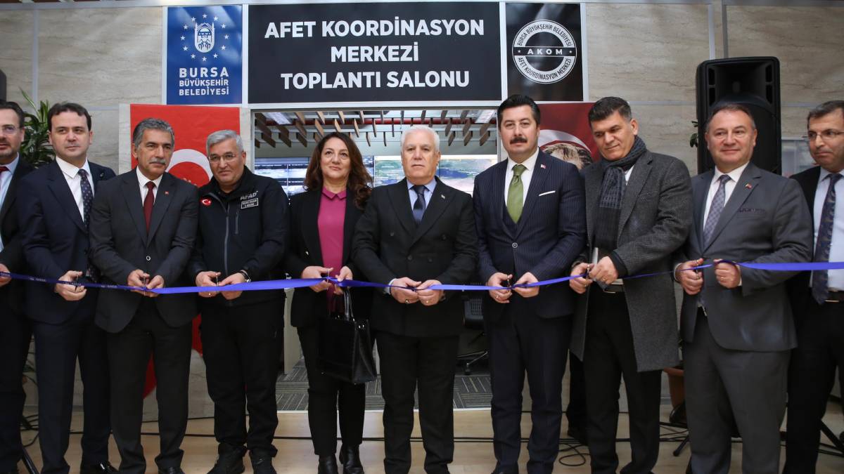 Bursa Büyükşehir Afet Koordinasyon Merkezi hizmete açıldı