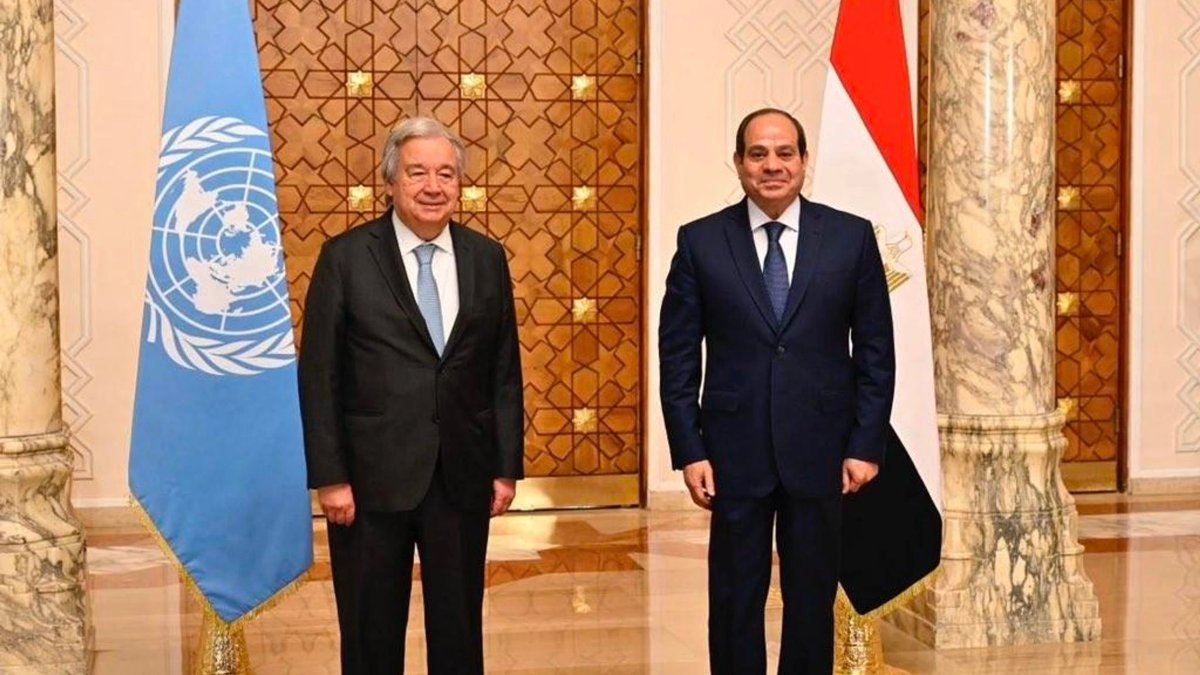 Sisi ve Guterres’ten Gazze için 'İki devletli çözüm' vurgusu