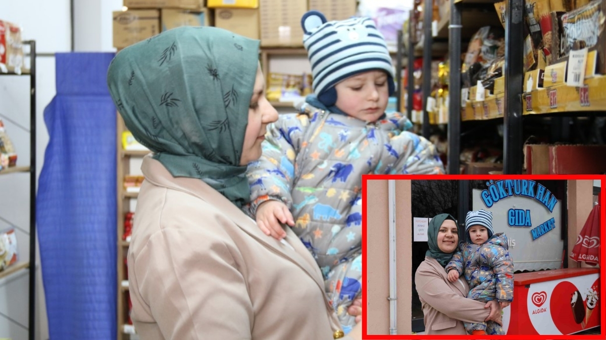 Devlet desteği ile market açtı, kadın girişimcilere örnek oldu! Bir elinde bebeği bir elinde işi: İlham olurken cesaret verdi