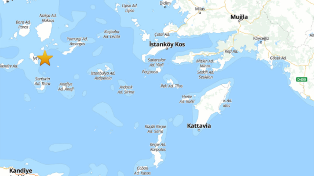Ege Denizi'de korkutan deprem