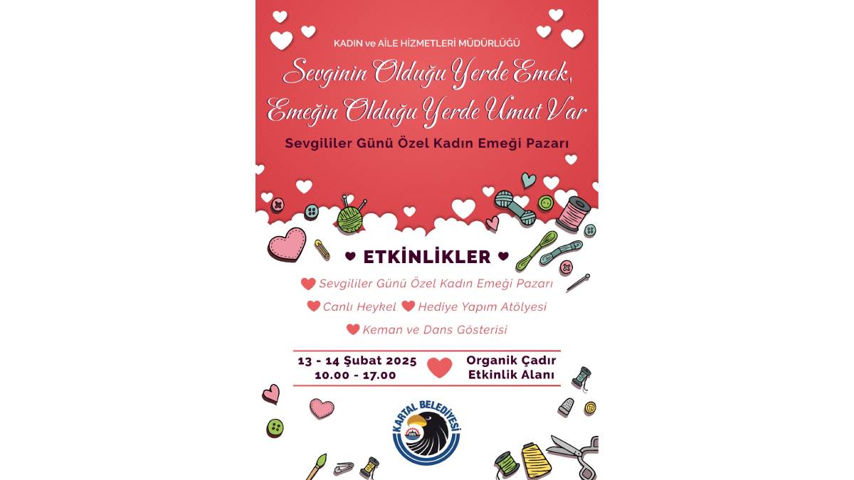 Kartal Belediyesinden Sevgililer Günü’ne özel kutlama