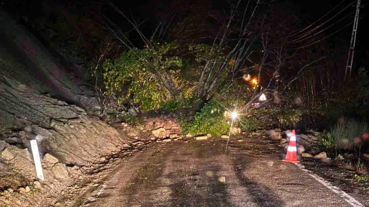 Kastamonu'da heyelan meydana geldi