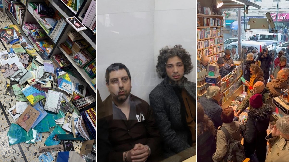 İsrail polisinden Filistinlilerin kitabevine baskın: Tepki gösteren Yahudiler kitabevinden alışveriş yapmaya gitti