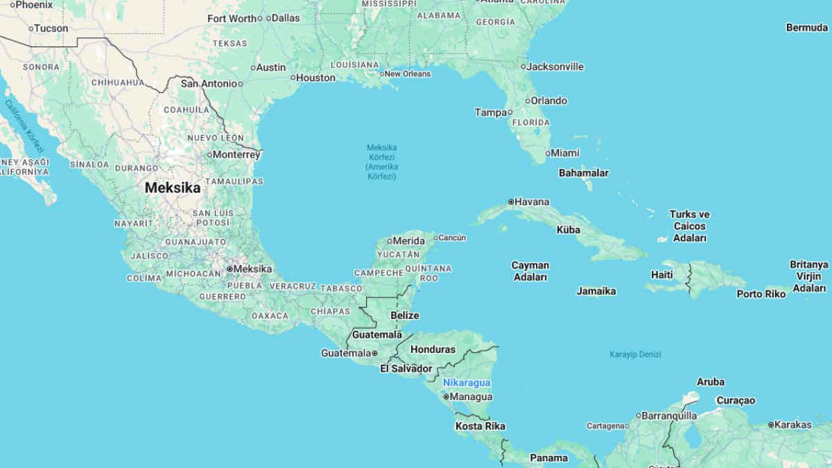 Meksika Körfezi'nin adı değişti! Google, Trump'ın talimatına uydu: Amerika Körfezi oldu