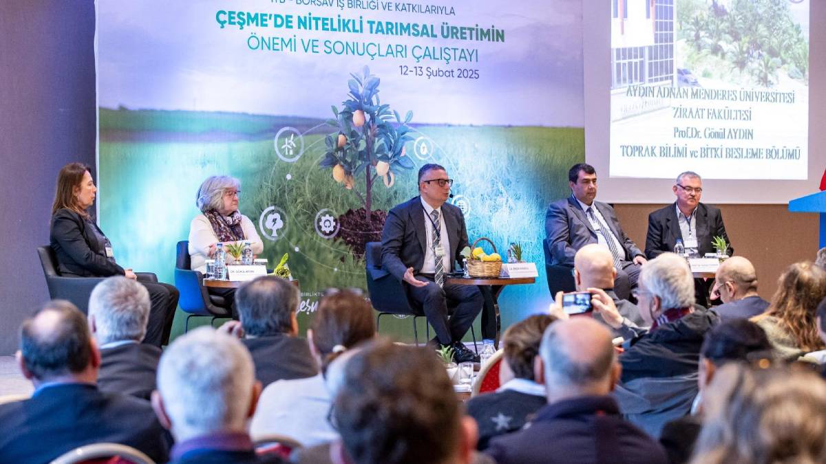 Başkan Tugay Çeşme Nitelikli Tarım Çalıştayı’nı açtı